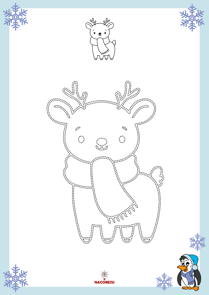 rysuj po śladzie zima