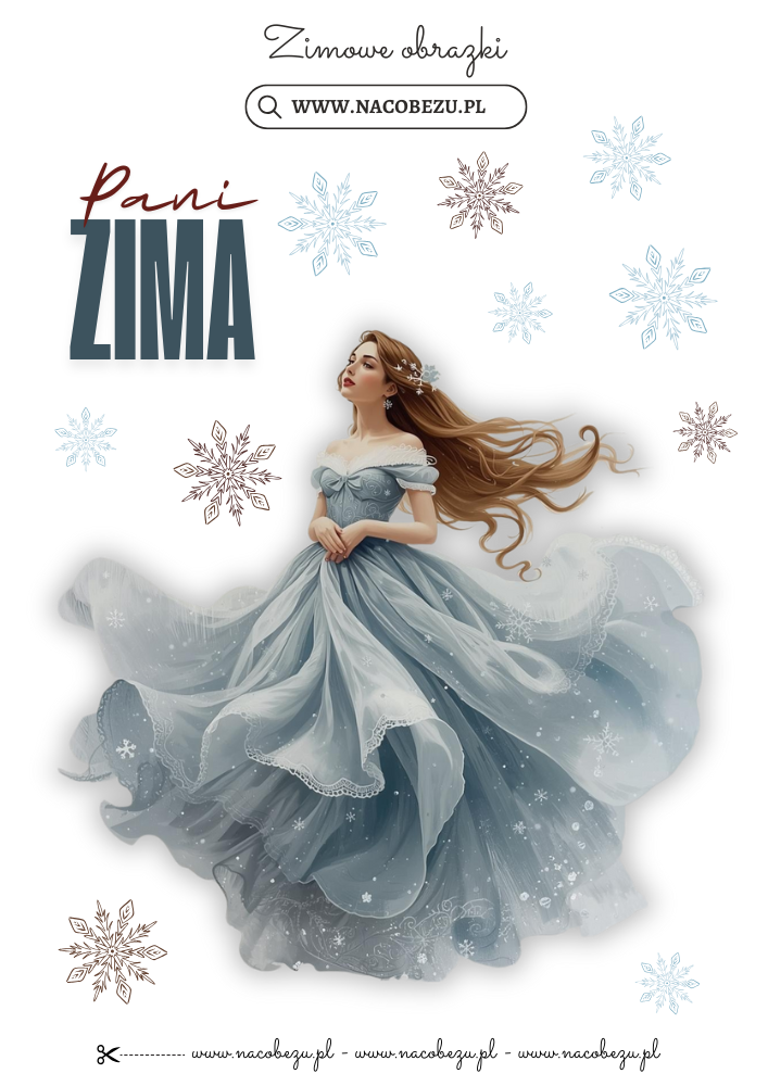 zimowe obrazki do wycinania