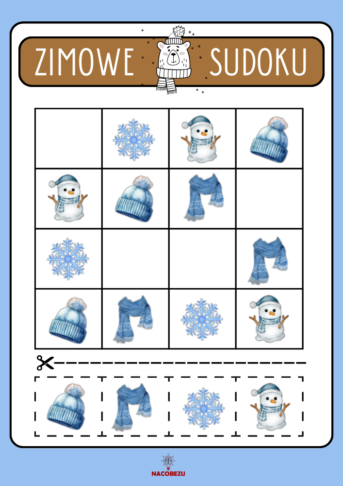 sudoku obrazkowe do druku