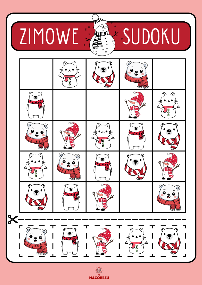 sudoku obrazkowe do druku