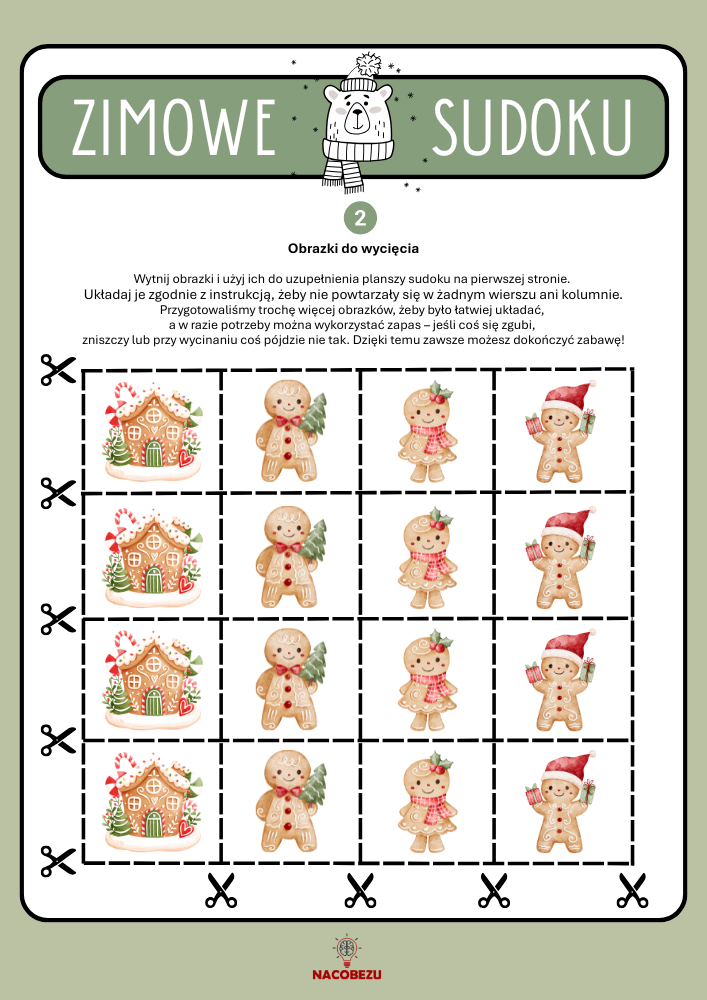 sudoku obrazkowe do druku