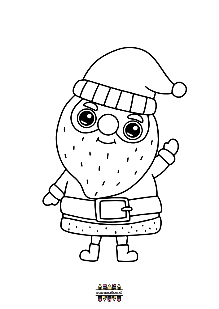 kolorowanki z Mikołajem do druku