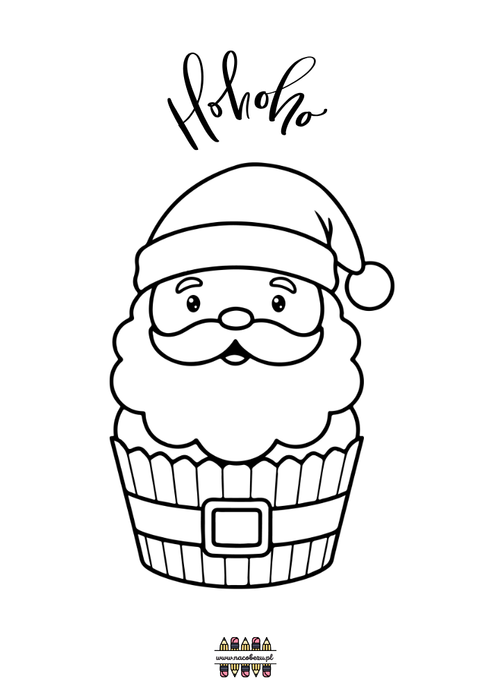 kolorowanki z Mikołajem do druku