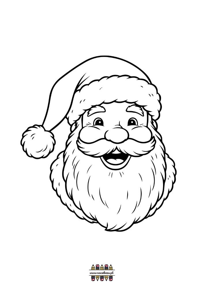 kolorowanki z Mikołajem do druku