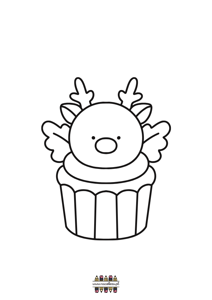 świąteczne kolorowanki renifery do druku dla dzieci