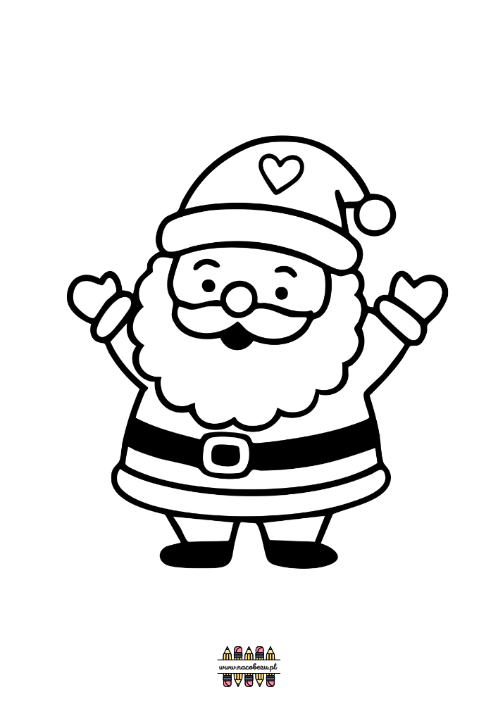 kolorowanki z Mikołajem do druku