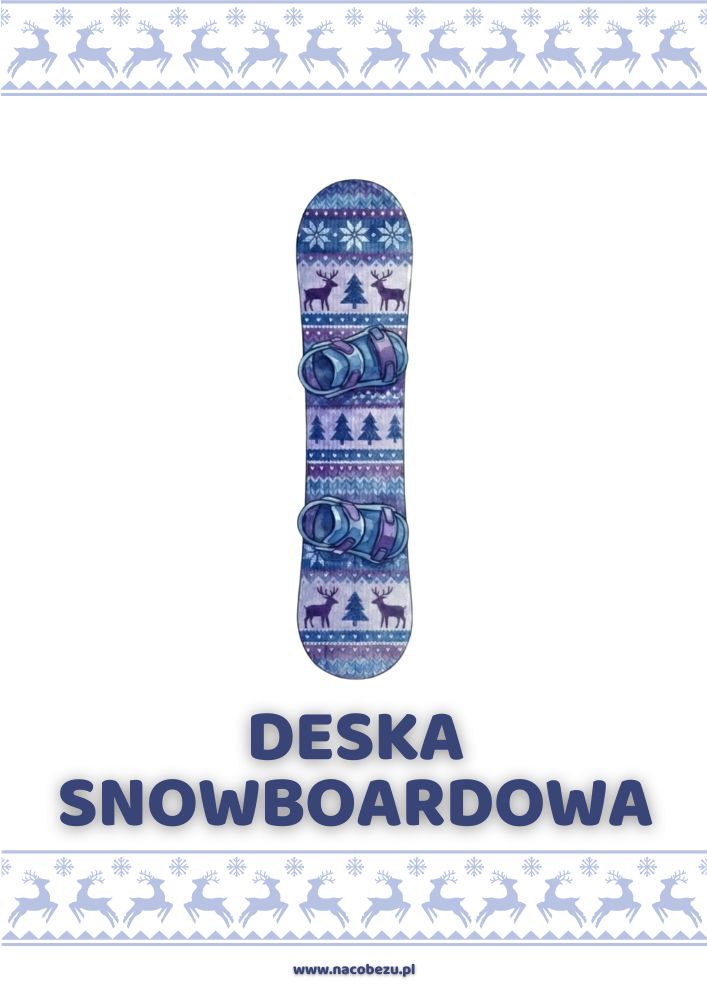 karty edukacyjne zimowe ubrania