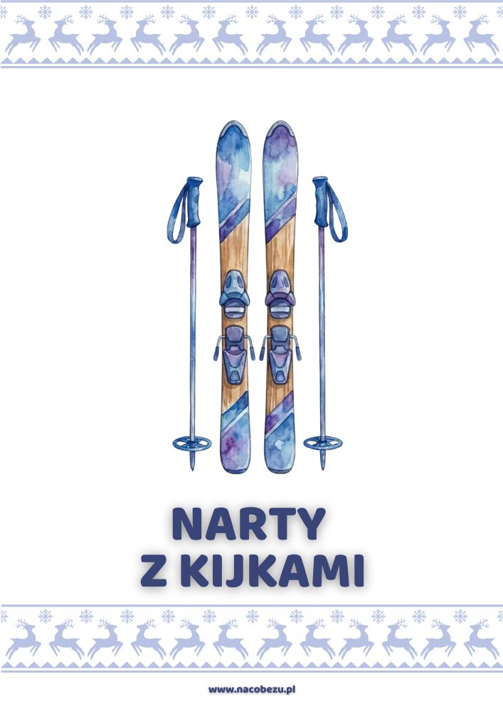 karty edukacyjne zimowe ubrania