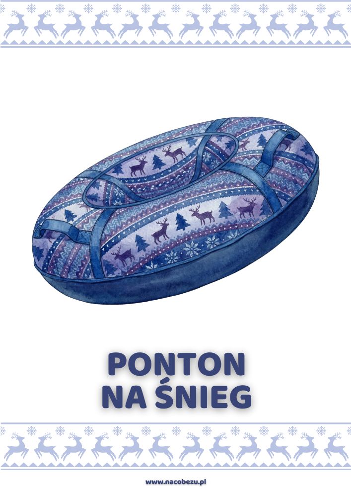 Karty edukacyjne zimowe ubrania i akcesoria