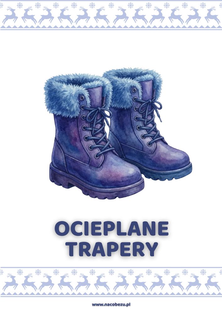 karty edukacyjne zimowe ubrania
