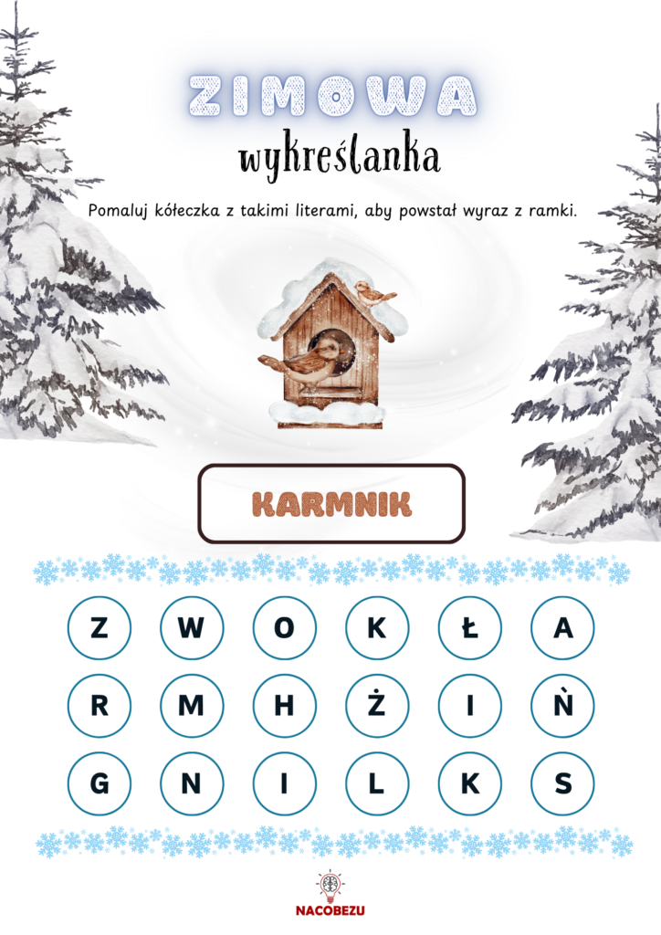 Odszukaj wyrazy zima