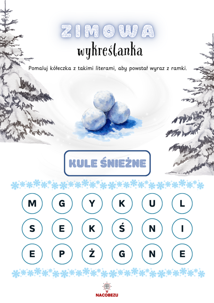 Odszukaj wyrazy zima