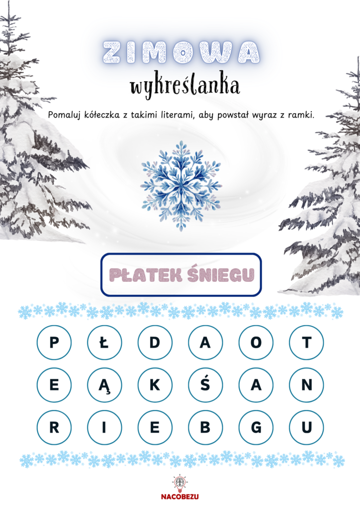 Odszukaj wyrazy zima