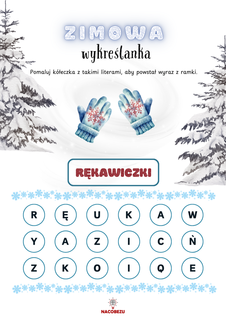 Odszukaj wyrazy zima