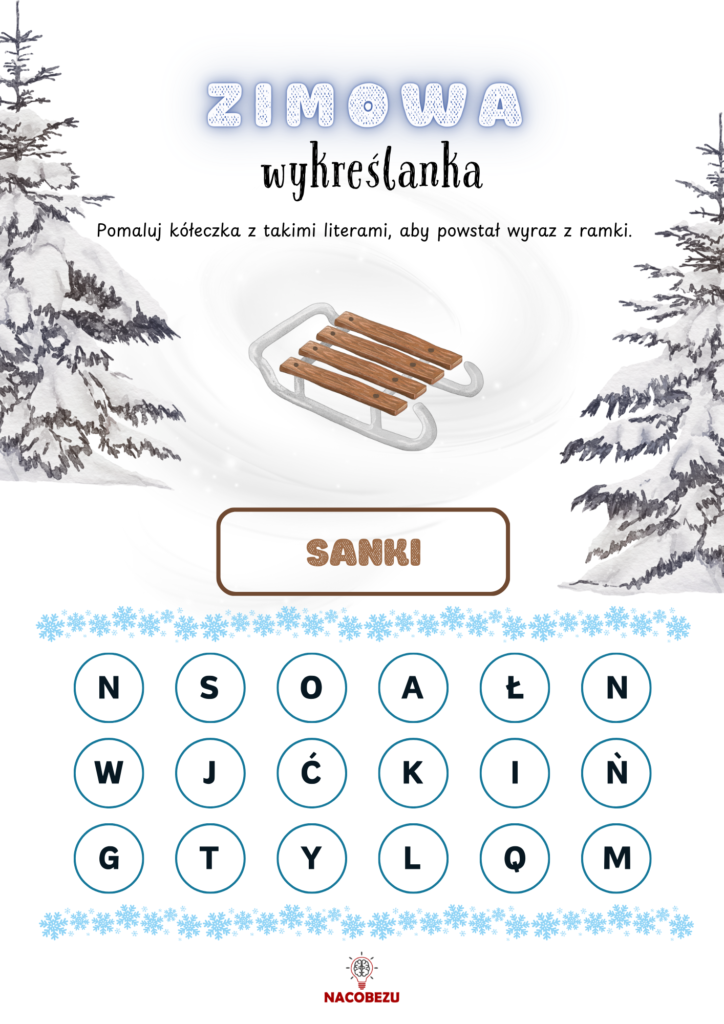 Odszukaj wyrazy zima