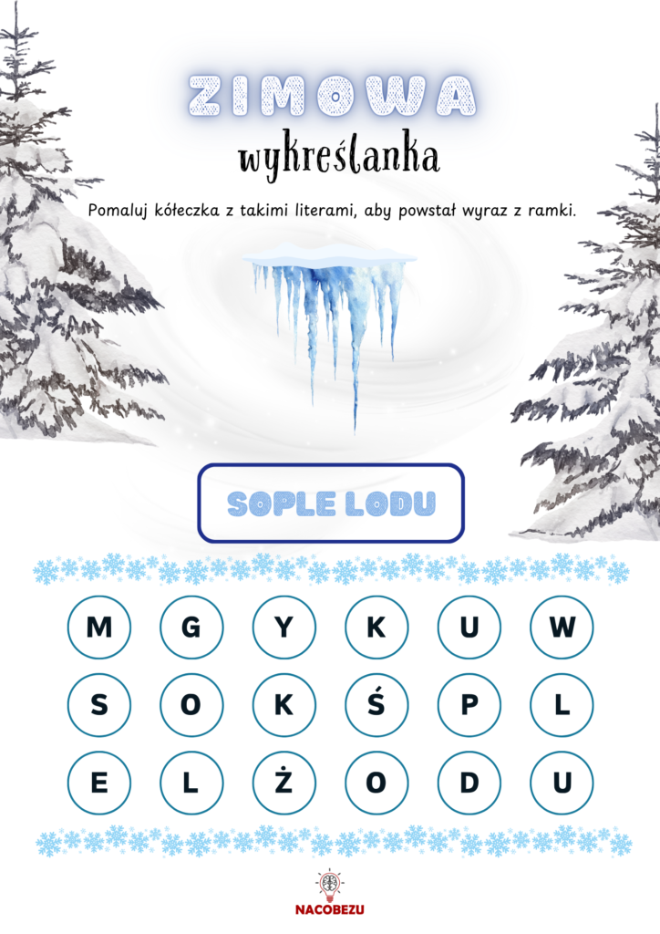 Odszukaj wyrazy zima