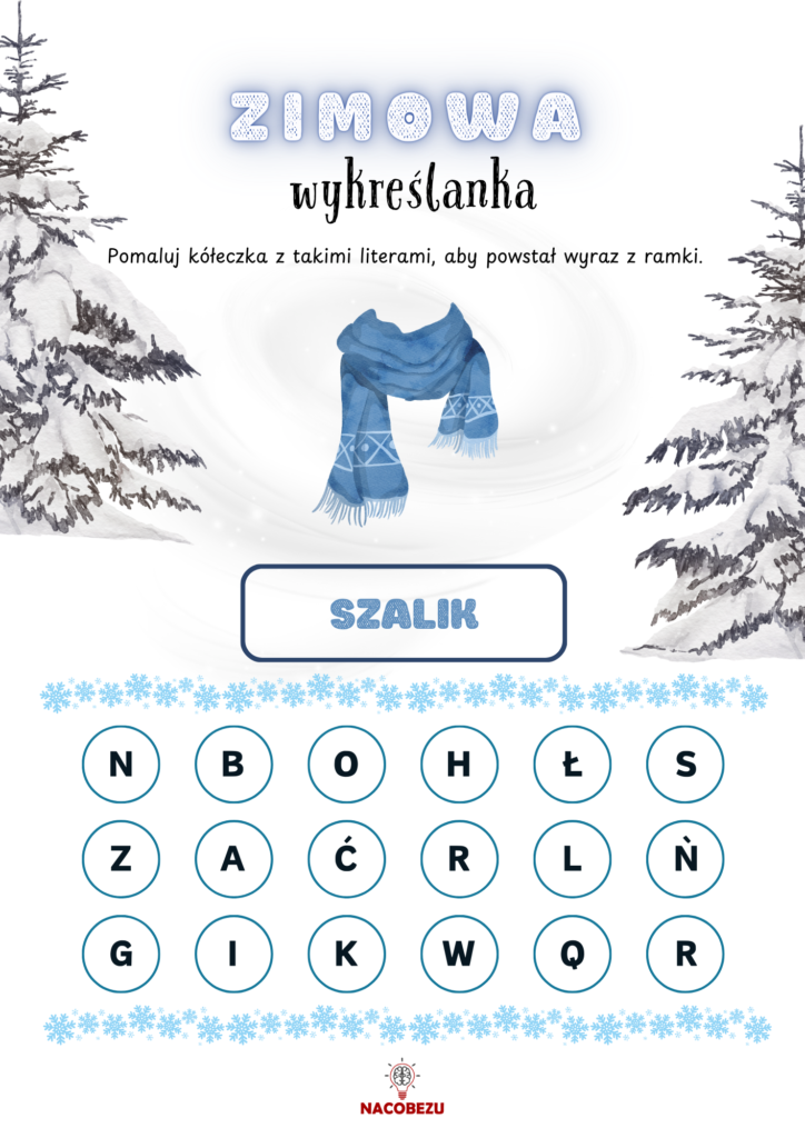 Odszukaj wyrazy zima