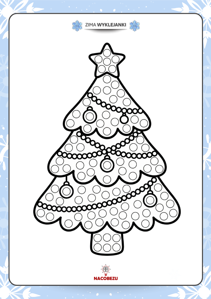 Wyklejanki zimowe do druku