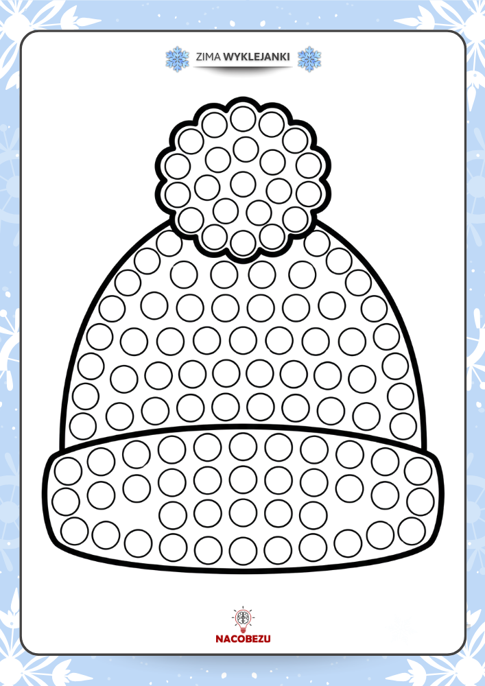 Wyklejanki zimowe do druku