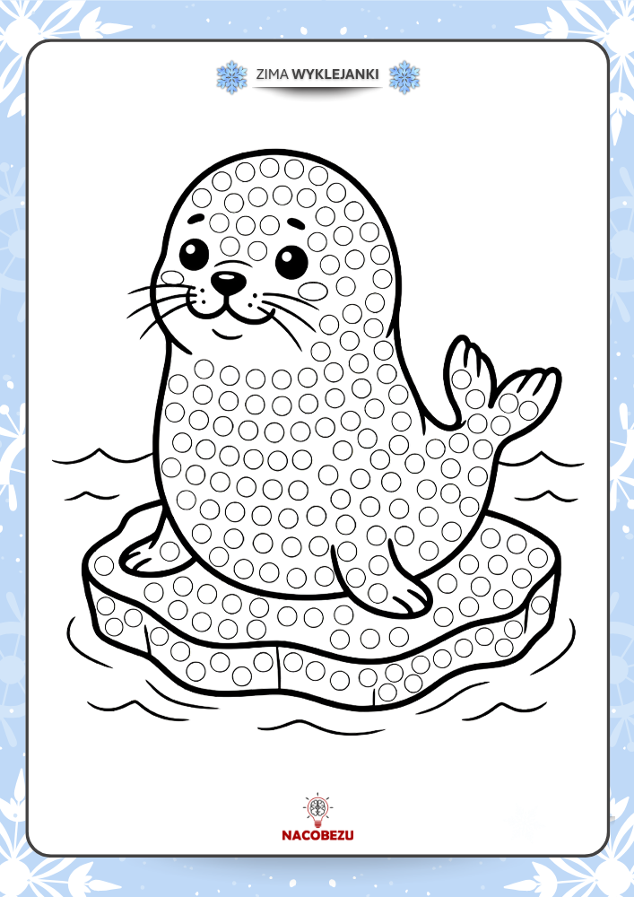 Wyklejanki zimowe do druku