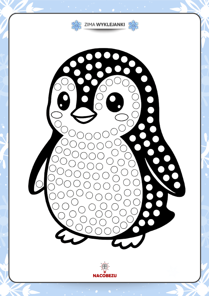 Wyklejanki zimowe do druku