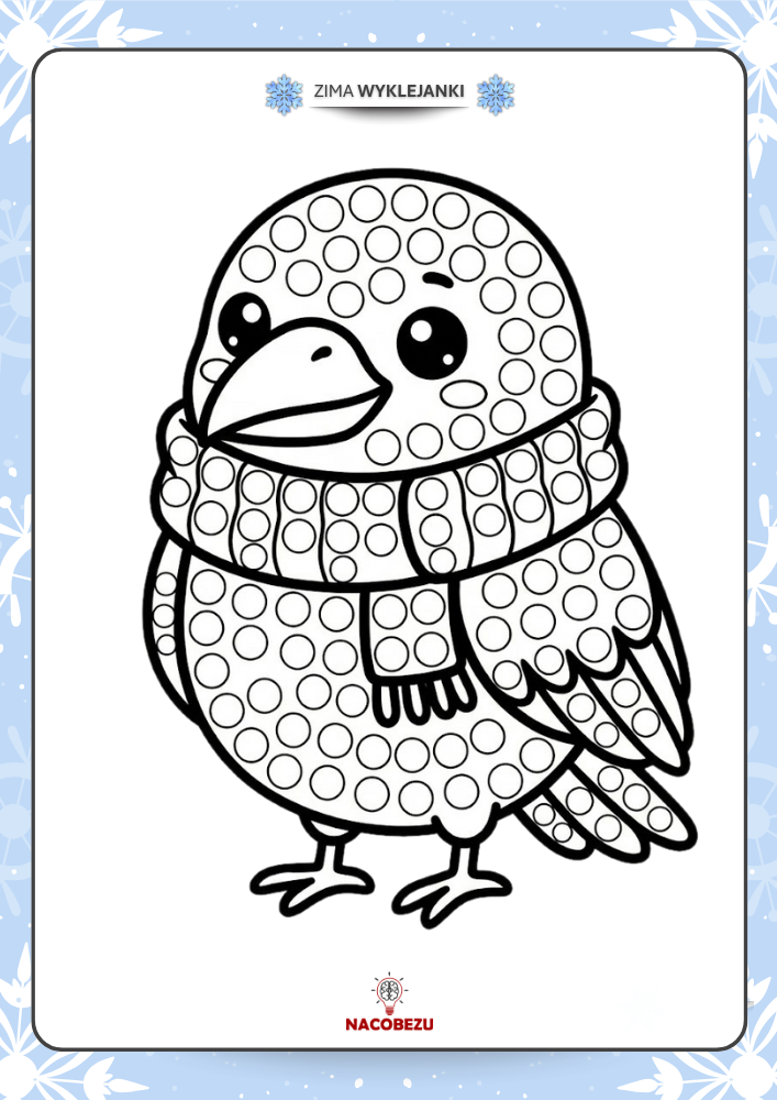 Wyklejanki zimowe do druku