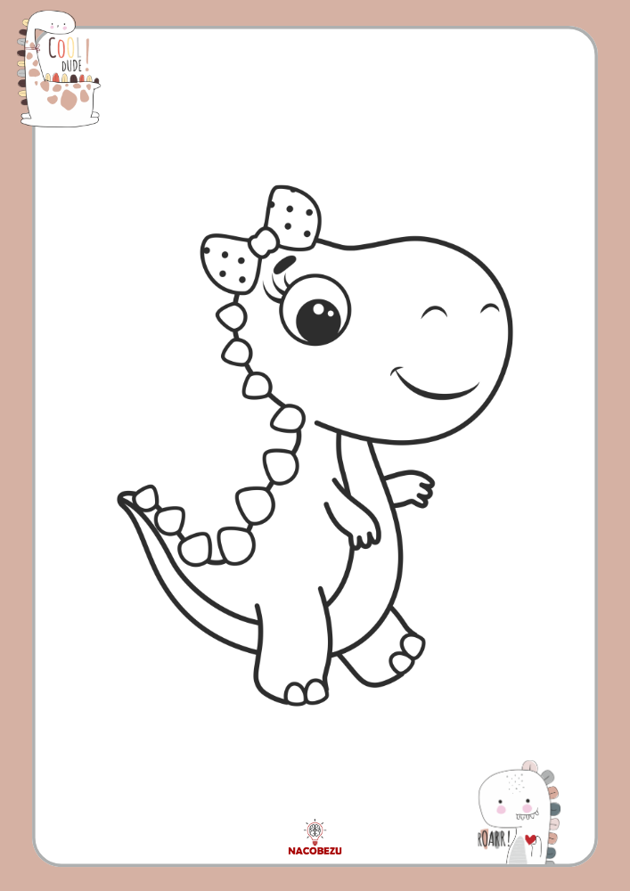 Kolorowanki z dinozaurami