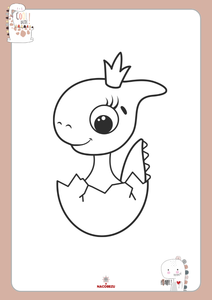 Kolorowanki z dinozaurami