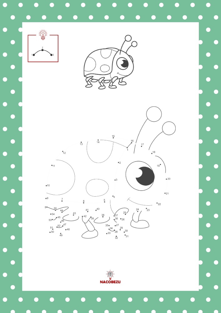 wiosna połącz kropki do druku