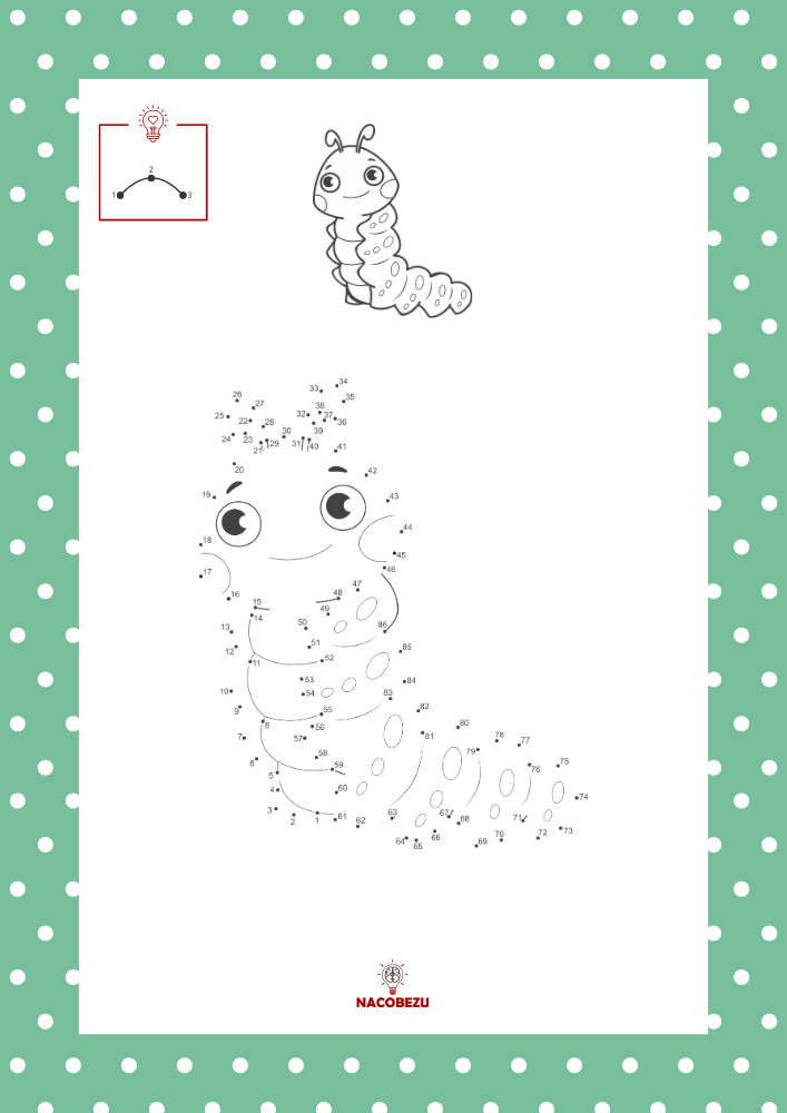 wiosna połącz kropki do druku