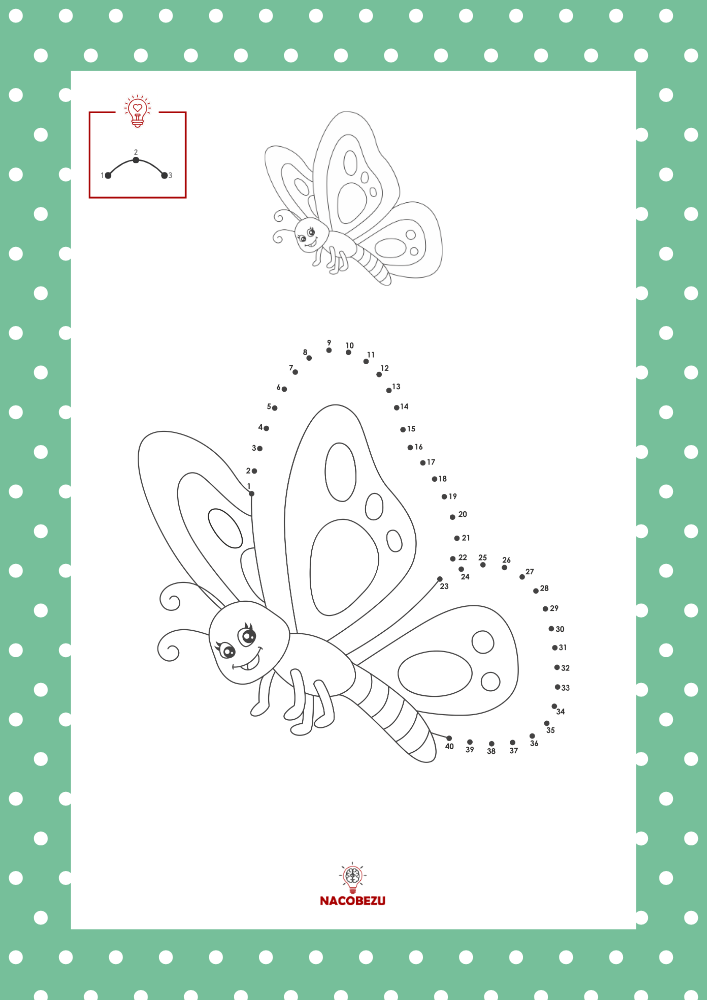 wiosna połącz kropki do druku