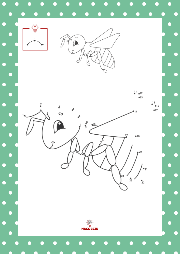 wiosna połącz kropki do druku