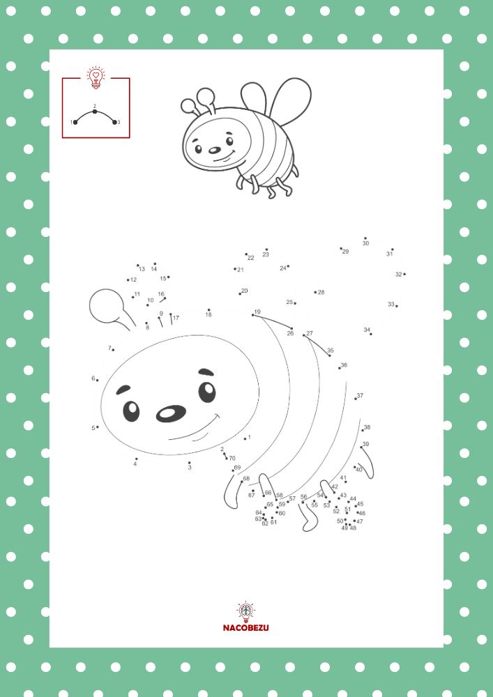 wiosna połącz kropki do druku