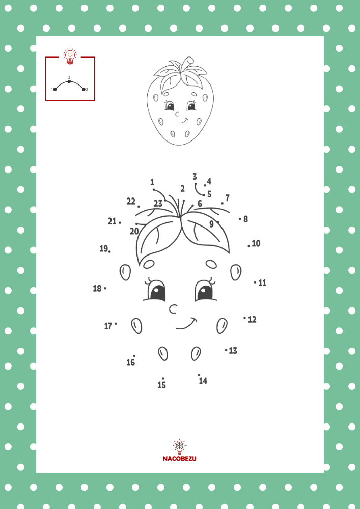 wiosna połącz kropki do druku