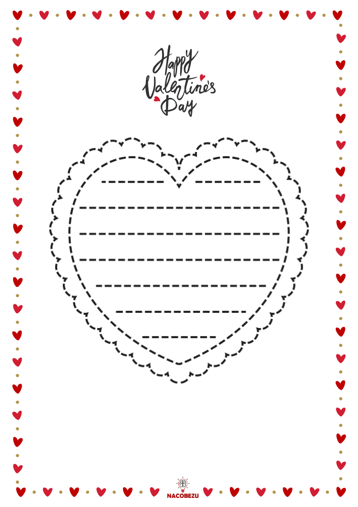 rysuj po śladzie Walentynkowe obrazki