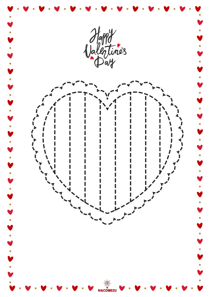 rysuj po śladzie Walentynkowe obrazki