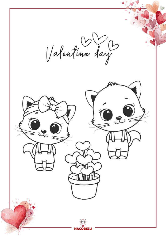 kolorowanki na Walentynki