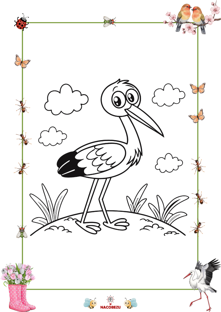wiosenne kolorowanki do druku