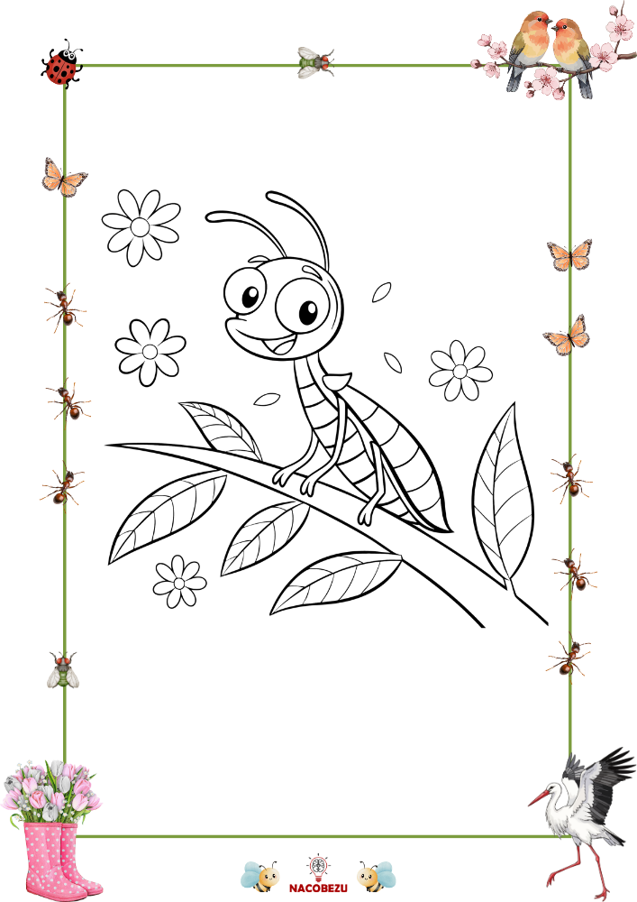 wiosenne kolorowanki do druku