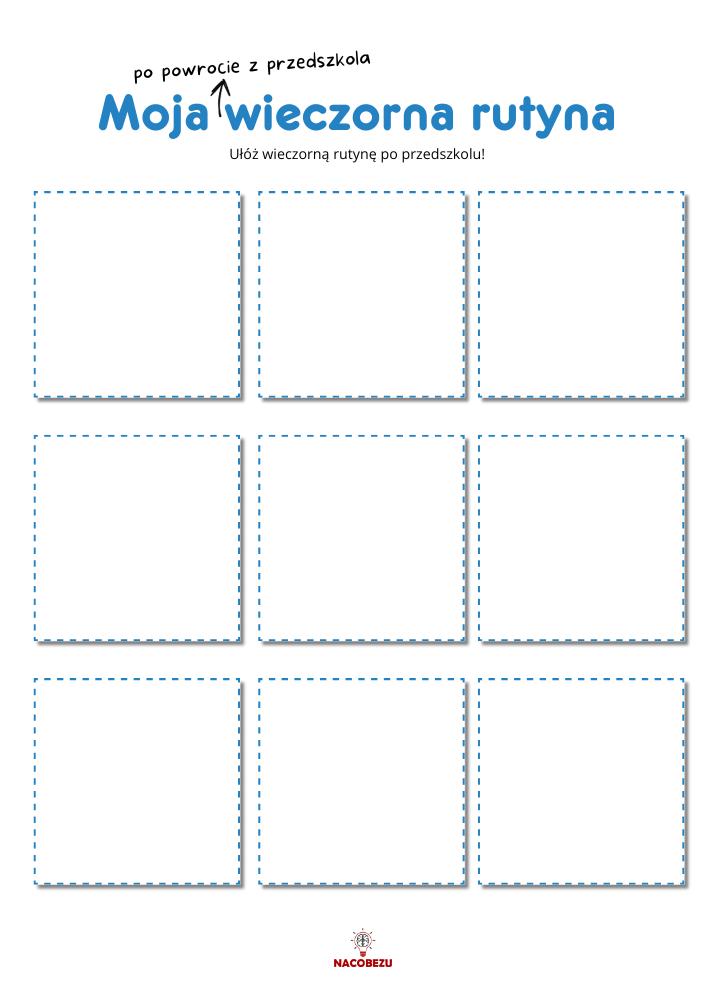 Karty rutyny dnia dla dzieci