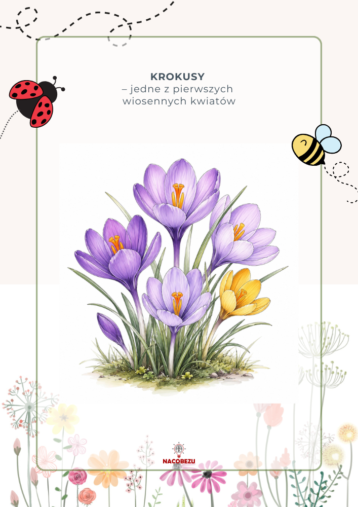 zwiastuny wiosny karty edukacyjne