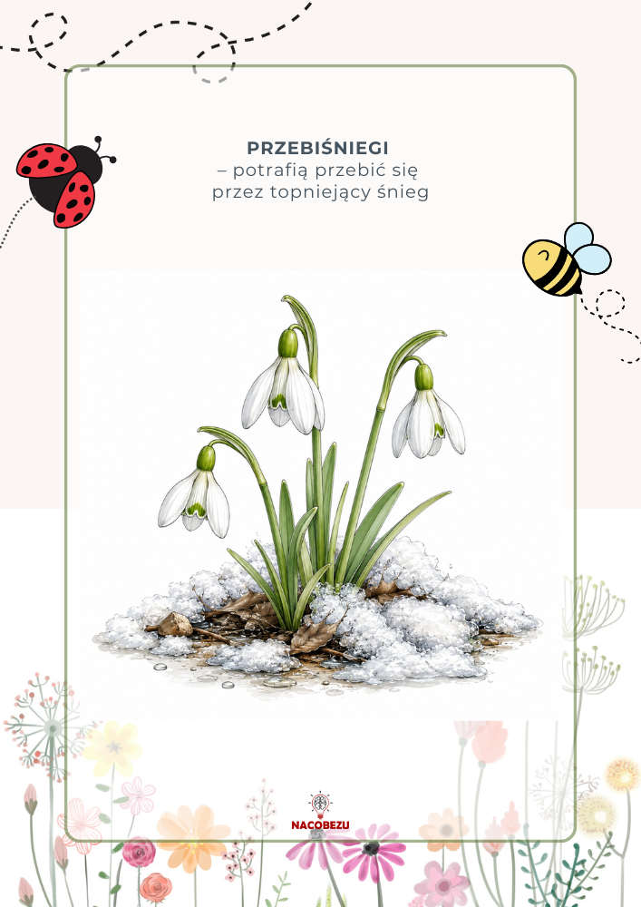zwiastuny wiosny karty edukacyjne