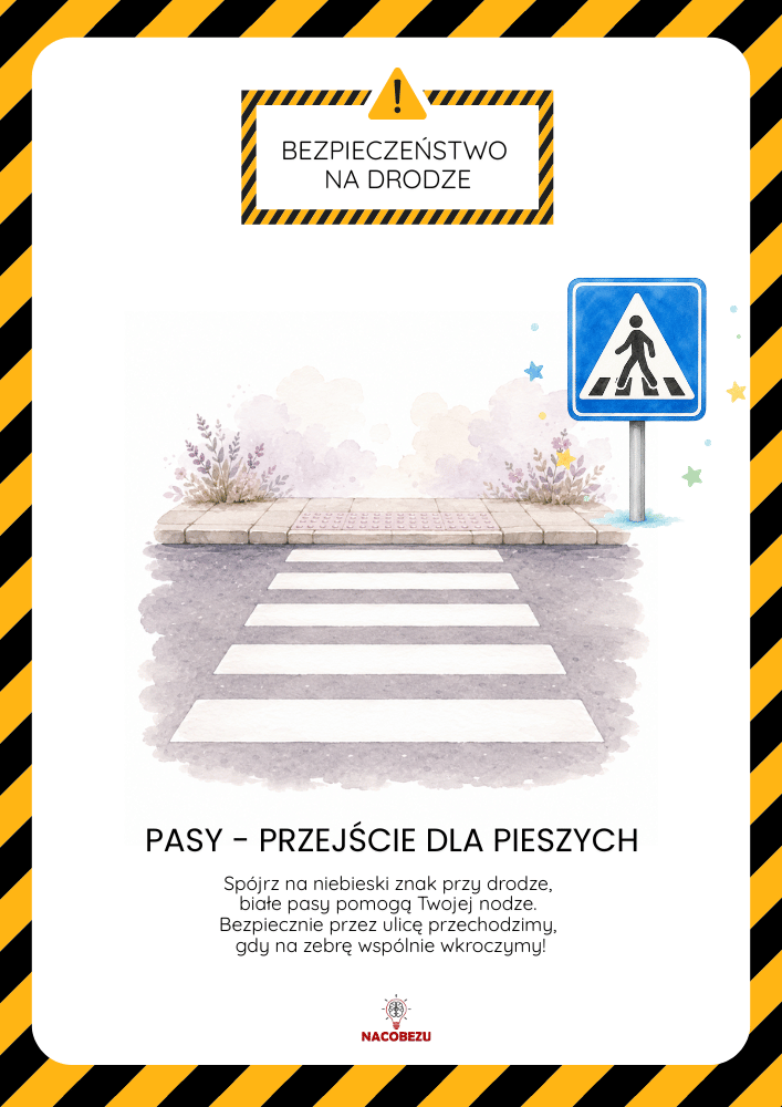 bezpieczeństwo na drodze karty dla przedszkolaków