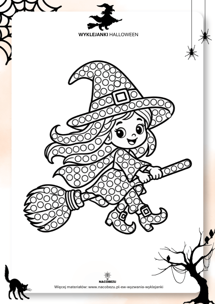 wyklejanki Halloween do druku