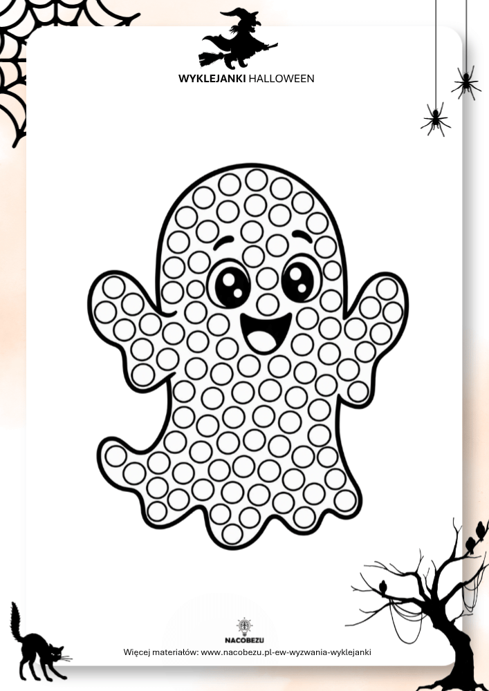 wyklejanki Halloween do druku