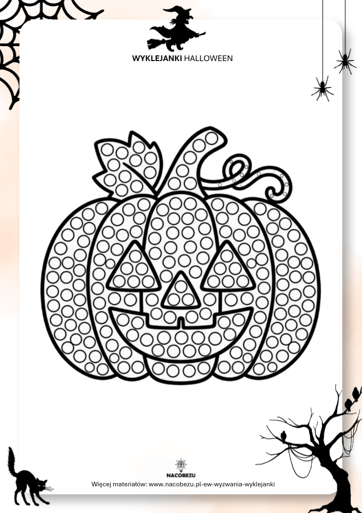 wyklejanki Halloween do druku