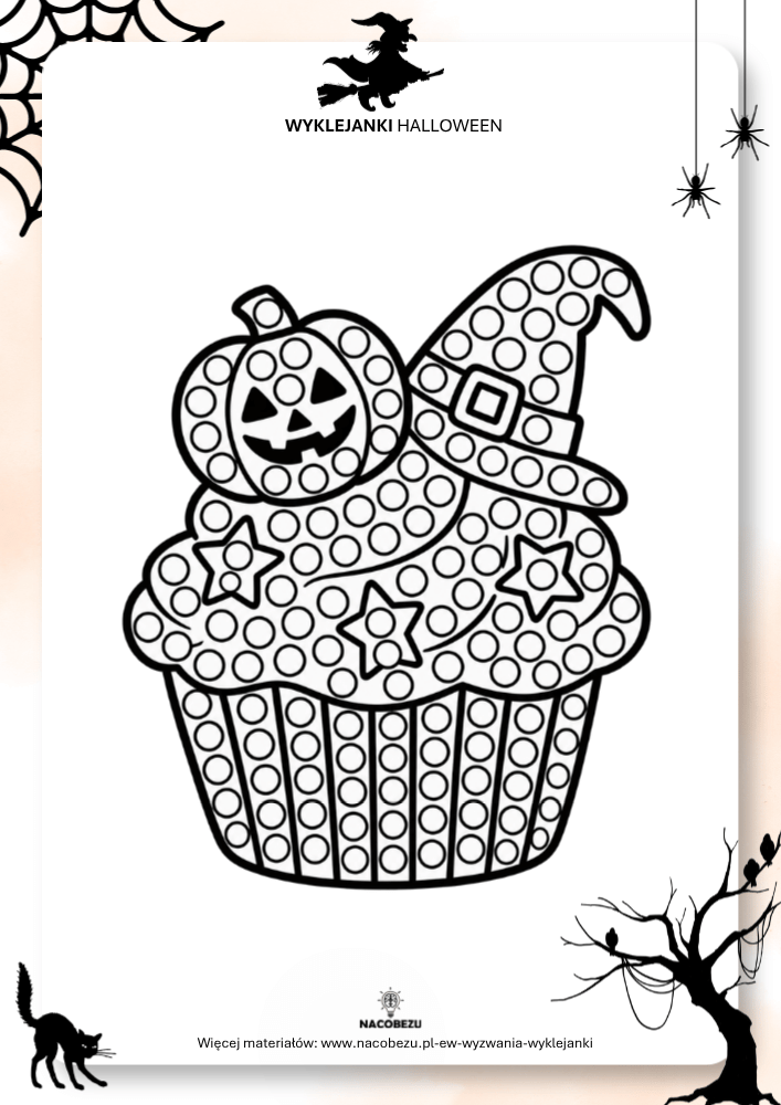 wyklejanki Halloween do druku