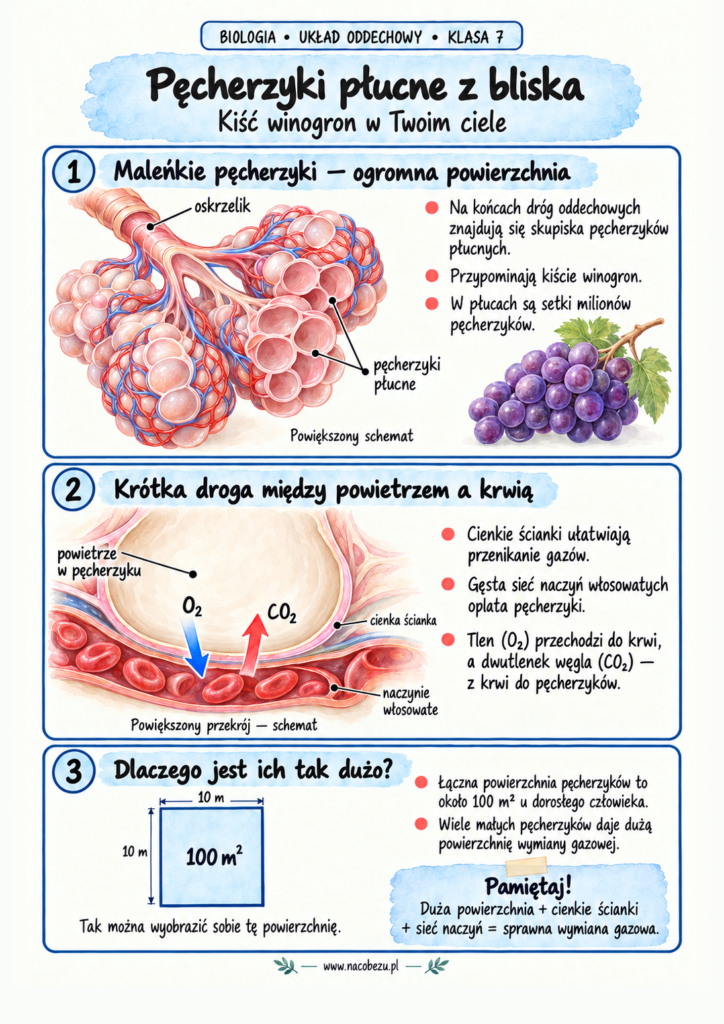 Biologia klasa 7 układ oddechowy